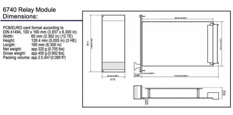 AMS6740 DIMENSIONS AMS6740 DIMENSIONS